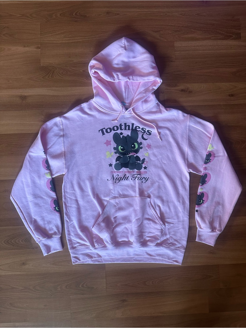 Hot Topic Pink Toothless Night Fury Toothless How To Train A Dra Pullover Hoodie